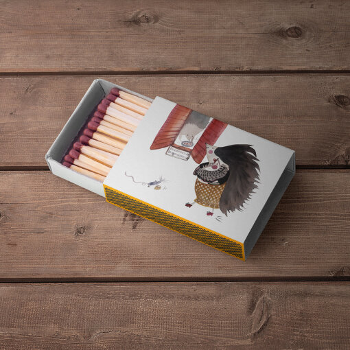 zápalky Máma ježek